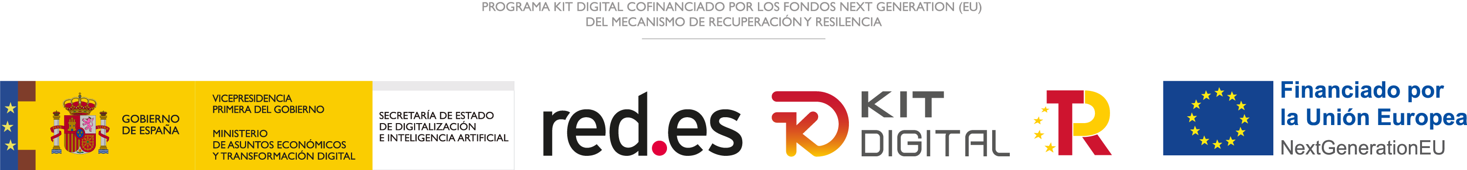 Programa Kit Digital cofinanciado por los fondos Next Generation EU del Mecanismo de Recuperación y Resiliencia